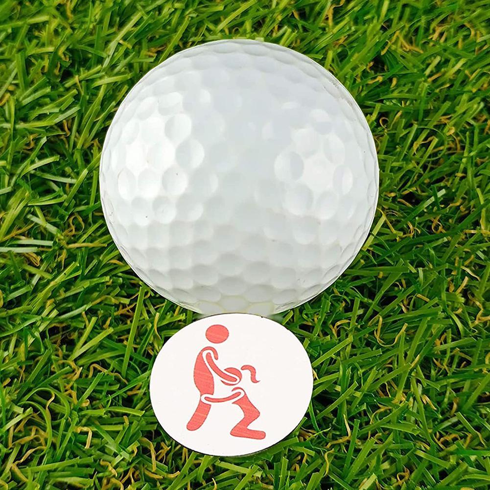 4pcs/Set Golf Ball Markers Innovative Printed Golf Marker