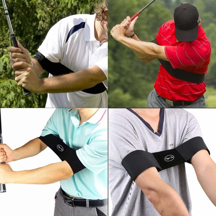 Hot Sale Professional Elastic Golf Swing Trainer Arm Band Belt Gesture Alignment Training Aid for  Eginner Practicing Guide