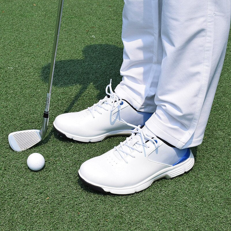 Men professional golf shoes waterproof spiked golf shoe