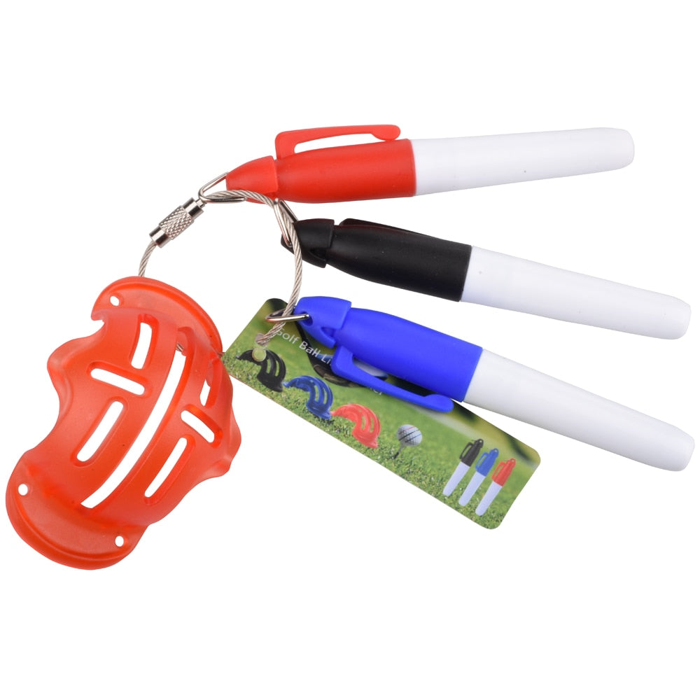Golf Ball Triple Track 3 Line Marker Stencil