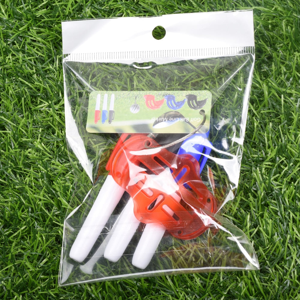 Golf Ball Triple Track 3 Line Marker Stencil
