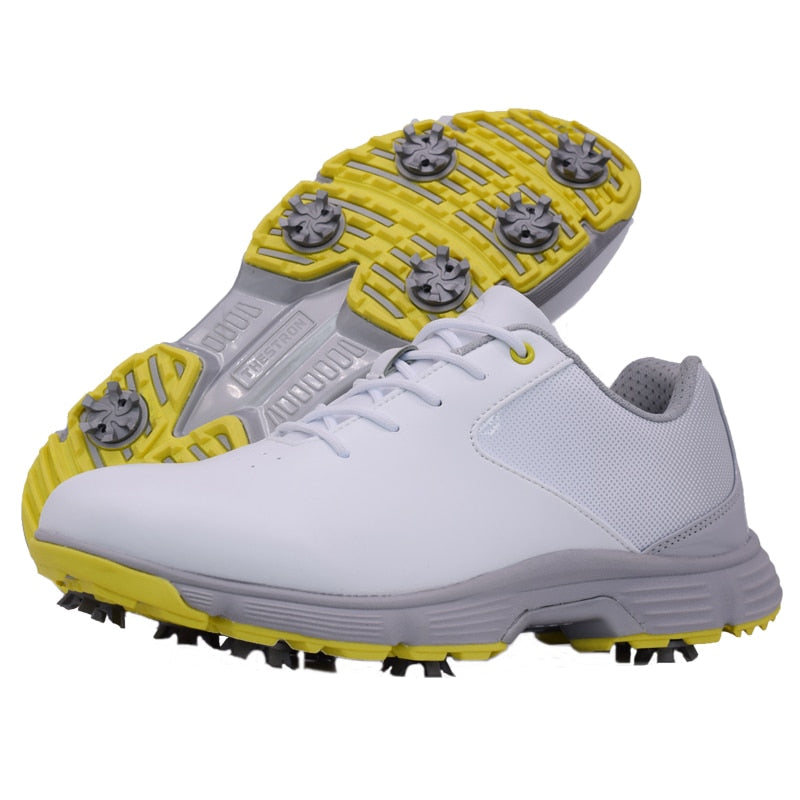 Men professional golf shoes waterproof spiked golf shoe