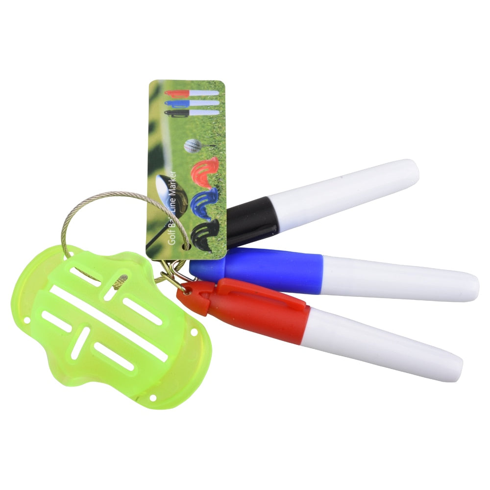 Golf Ball Triple Track 3 Line Marker Stencil
