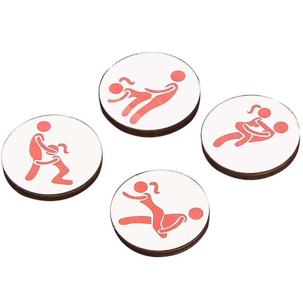 4pcs/Set Golf Ball Markers Innovative Printed Golf Marker